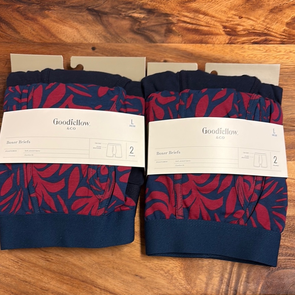 Goodfellow & Co Men's Boxer Briefs - Red and Blue